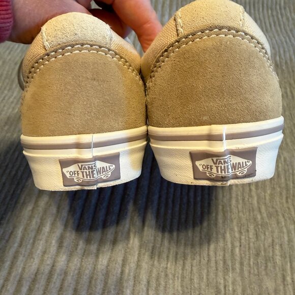 Womens Vans size 7 Old Skool Shoes Khaki and Tan - Picture 6 of 9